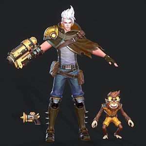 Man Monkey Game Character Anime Character 3d model