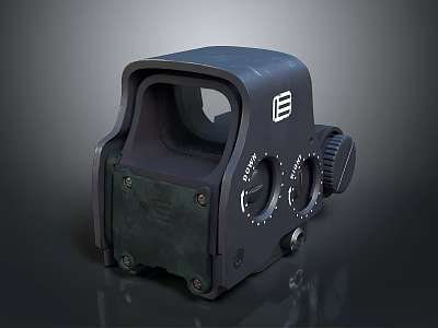 Tactical Weapon Sight with Adjustable Knobs and Durable Modern Design for Firearms 3d model
