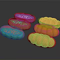 Several Orange and Blue Medical Devices with Ergonomic Design for Clinical Applications