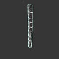 Modern Unique Shaped Wall Light With Vertical Design And LED Illumination For Home Decor