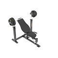 Sports Equipment Barbell Weight Bench Press Rack With Adjustable Seat For Strength Training