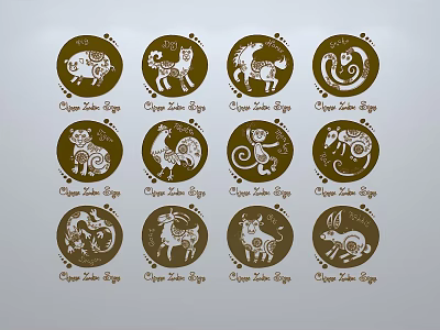 Constellation Border Constellation Element Wall Decoration Border Line 3d model