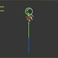 Scepter Ancient Scepter Cane Ancient Scepter Magic Scepter Metal Scepter Classical Scepter Magic Scepter 3d model