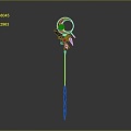 Scepter Ancient Scepter Cane Ancient Scepter Magic Scepter Metal Scepter Classical Scepter Magic Scepter 3d model