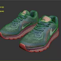 Blue and Pink Running Shoes With Mesh Upper Blue Laces Pink Tongue and Cushioned Sole