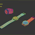 Stylish Everyday Watches Featuring Orange Leather Straps White Dials And Black Cases