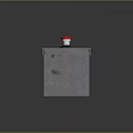 Electronic button key bomb key 3d model