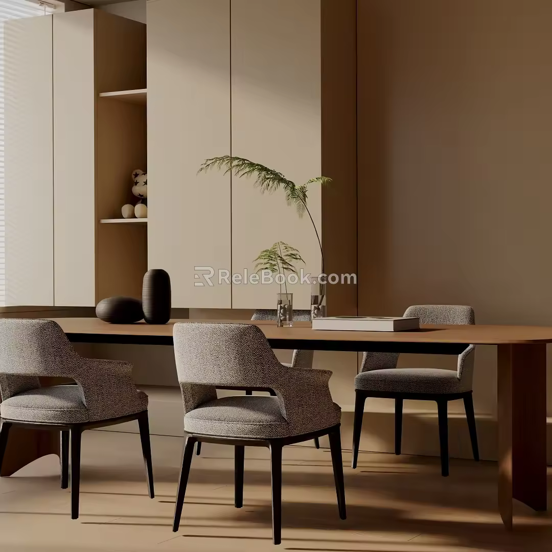 Modern table combination 3d model