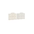 Elegant White Classical Wardrobe With Ornate Carved Details And Multiple Panel Doors