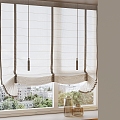 Curtain Screen Window Blinds Dream Curtain Shangri-La Curtain Curtain 3d model