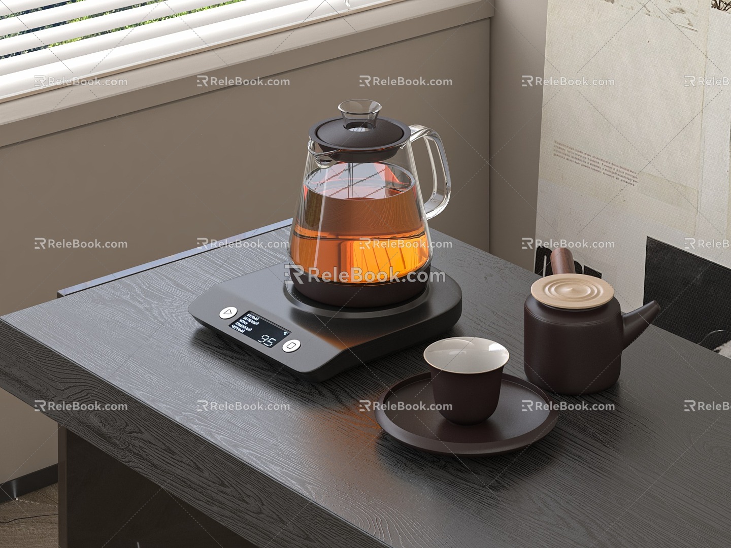 Modern Electric Kettle Kettle Tea Kettle 3d model