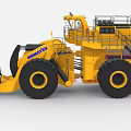 Yellow Heavy Duty Functional Vehicle With Large Bucket And Wheels For Mining Operations