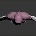 Pink And White Color Block Hoodie With Front Zipper And Side Pockets