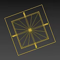 Modern Square Table Lamp With Fabric Shade And Metal Frame For Home Decor