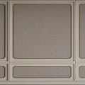 Decorative Lines Enhance Interior Wall Panel Design With Linen Fabric And Rectangular Frames 3d model