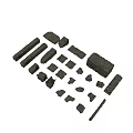 Wooden Stone Building Materials With Various Blocks And Strip Shapes For Construction