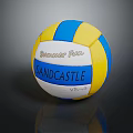 BANDCASTLE VB-605 Summer Fun Volleyball With Blue Yellow White Panels For Outdoor Sports