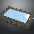 Rugged Industrial Display Panel With Durable High Strength Transparent Screen And Bolted Enclosure