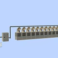 Air conditioning external unit 3d model
