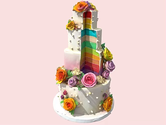 Cake Wedding Cake Scan Cake Multi-Layer Cake 3d model