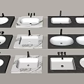wash basin wash basin counter basin under counter basin faucet wash basin 3d model