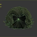 Game and Movie Character Head With Stylized Curly Hair 3D Model Design