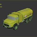 Yellow Functional Mercedes Tanker Truck With Large Fuel Tank And Heavy Duty Wheels