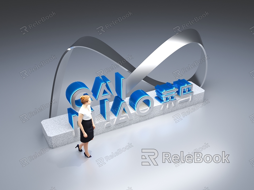 Outdoor image modeling of modern signage model