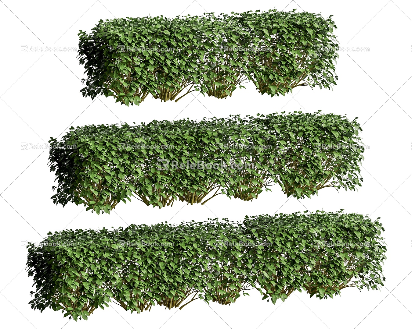 Modern Shrub Plant Wall Green Plant Wall Plant Partition 3d model