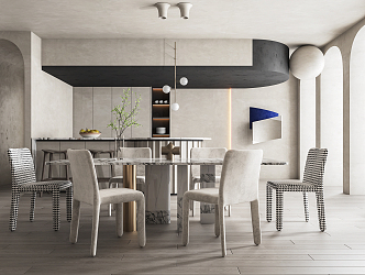 Modern Restaurant 3d model