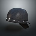 Hat Hat Realistic Punk Leather Hat 3d model