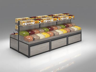 Modern Shelf Supermarket Cereal Rack model