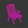 Simple Natural Wooden Chair With Slatted Backrest Seat And Armrests Light Wood Tone