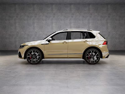 Golden SUV With Sporty Exterior Design And Alloy Wheels In Modern Setting 3d model