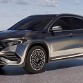 Modern Silver Gray Mercedes SUV With Sleek Exterior And Stylish Alloy Wheels