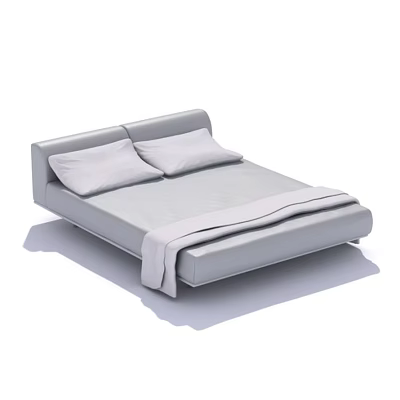Indoor Furniture Modern Furniture Bed Double Bed 3d model