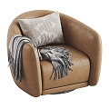 Single Sofa Sofa Casual Chair Single Chair Leather Sofa 3d model