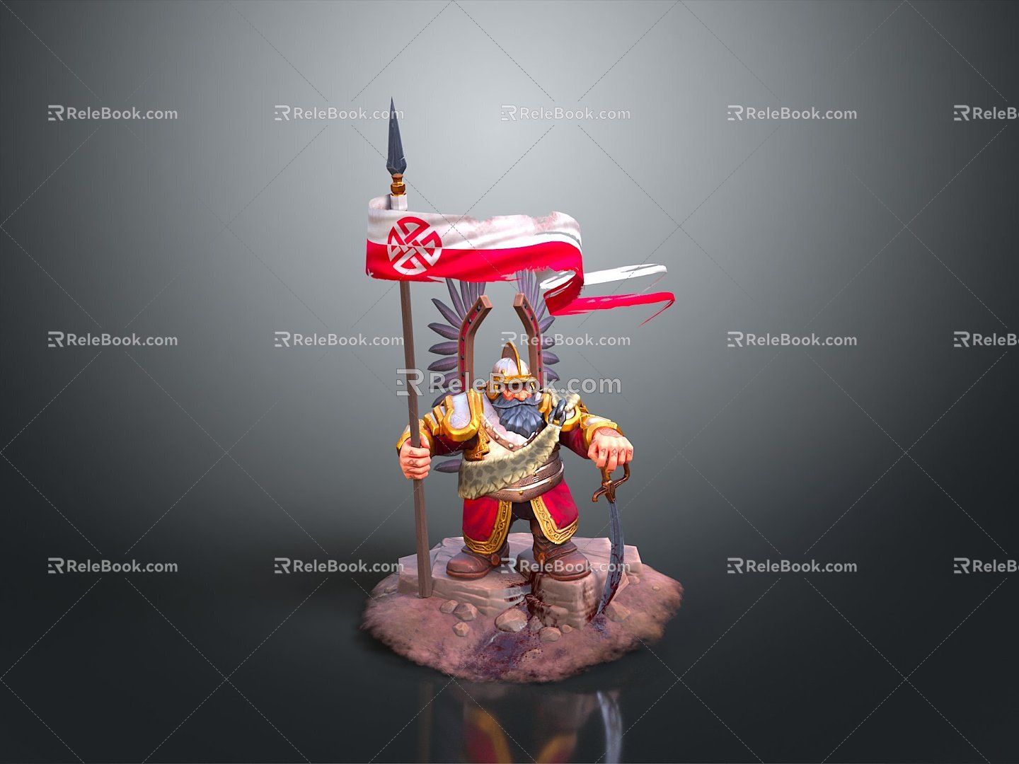 Western Samurai Western Warrior Western Hero Western Warrior Knight Hero Ancient Warrior Paladin 3d model