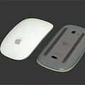 Apple Wireless Electronic Devices With White And Gray Sleek Design And Charging Indicator 3d model