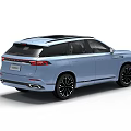 Light Blue Modern SUV With Sleek Design Black Grille And Alloy Wheels