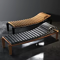 Brown And Black Leather Lounge Chairs With Wooden Legs Modern Design