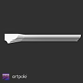 Modern Decorative Component With Smooth Surface And Curved Architectural Design