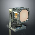 Sturdy Industrial Mechanical Equipment With Square Panel Metal Bracket And Base