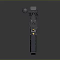 Modern Tactical Rifle with Scope Magazine Green Stock and Barrel