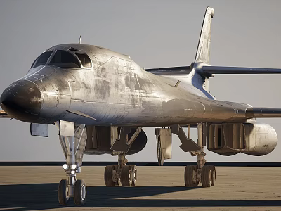 Military Fighter Jet On Runway With Detailed Exterior 3d model
