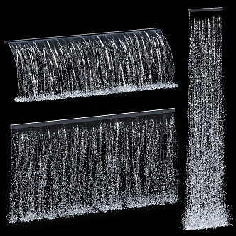 Waterfall Waterscape 3d model