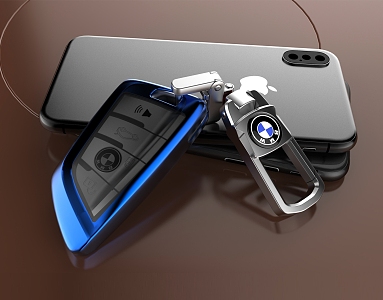 Modern Car Keys BMW Car Keys 3d model