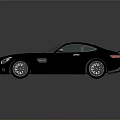 Silver Mercedes Two Door Sports Car With Sleek Design Transparent Roof And Alloy Wheels