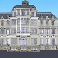 Ancient European Architecture With Symmetrical Multi Story Design Dark Roof And Glass Dome