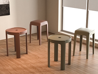 Modern Bar Stool 3d model